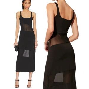 Solid & Striped Kimberly Tank Coverup Dress Black Size S NWT